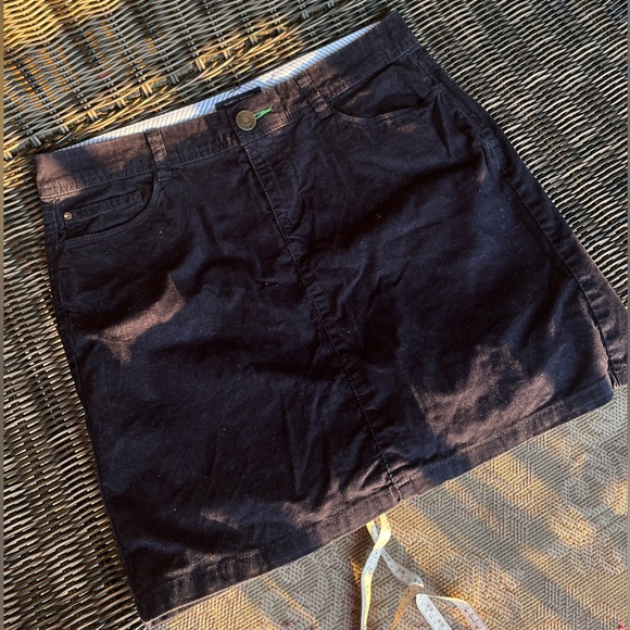Tommy Hilfiger Corduroy Skirt | Navy, Size 6 - Picture 1 of 8